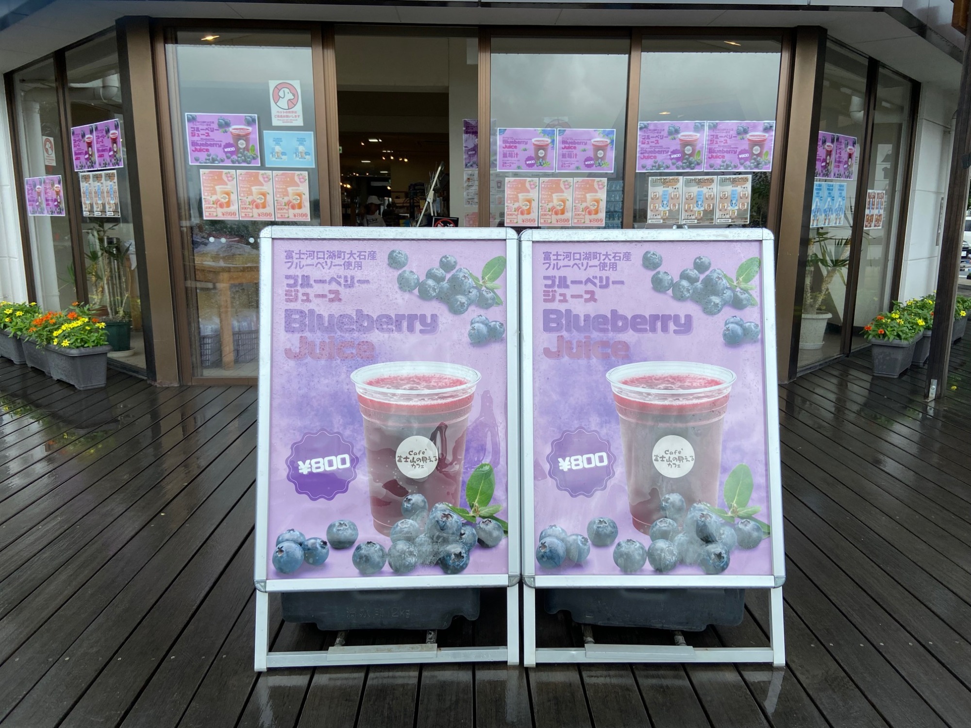 富士山の見えるカフェ